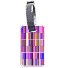 Plasma Gradient Gradation Luggage Tags (one Side)  by Simbadda