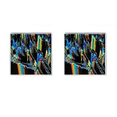 Abstract 3d Blender Colorful Cufflinks (square) by Simbadda