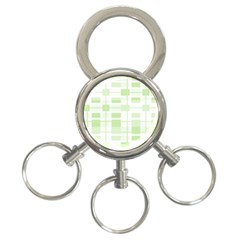 Pattern 3-Ring Key Chains