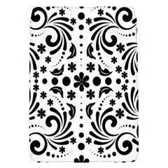 Leaf Flower Floral Black Flap Covers (s)  by Alisyart