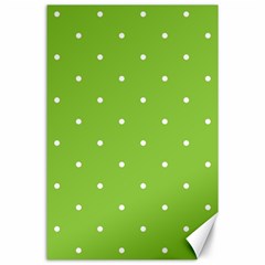 Mages Pinterest Green White Polka Dots Crafting Circle Canvas 24  X 36 