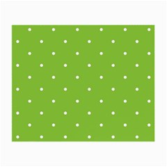 Mages Pinterest Green White Polka Dots Crafting Circle Small Glasses Cloth (2-side)