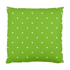 Mages Pinterest Green White Polka Dots Crafting Circle Standard Cushion Case (two Sides)