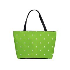 Mages Pinterest Green White Polka Dots Crafting Circle Shoulder Handbags