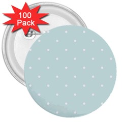 Mages Pinterest White Blue Polka Dots Crafting  Circle 3  Buttons (100 Pack) 