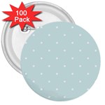Mages Pinterest White Blue Polka Dots Crafting  Circle 3  Buttons (100 pack)  Front