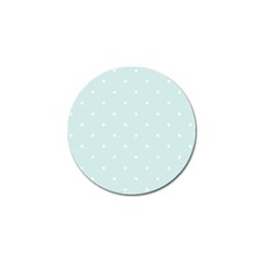 Mages Pinterest White Blue Polka Dots Crafting  Circle Golf Ball Marker (10 Pack) by Alisyart