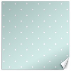 Mages Pinterest White Blue Polka Dots Crafting  Circle Canvas 16  X 16   by Alisyart