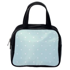 Mages Pinterest White Blue Polka Dots Crafting  Circle Classic Handbags (one Side)