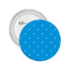 Mages Pinterest White Blue Polka Dots Crafting Circle 2 25  Buttons
