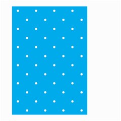 Mages Pinterest White Blue Polka Dots Crafting Circle Small Garden Flag (two Sides)