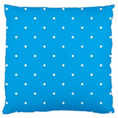 Mages Pinterest White Blue Polka Dots Crafting Circle Standard Flano Cushion Case (two Sides) by Alisyart