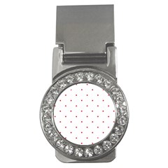 Mages Pinterest White Red Polka Dots Crafting Circle Money Clips (cz)  by Alisyart