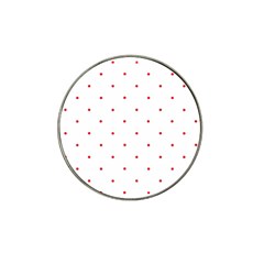 Mages Pinterest White Red Polka Dots Crafting Circle Hat Clip Ball Marker (10 Pack)