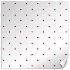 Mages Pinterest White Red Polka Dots Crafting Circle Canvas 16  X 16   by Alisyart