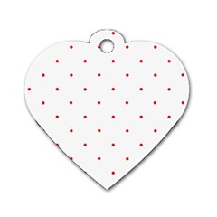 Mages Pinterest White Red Polka Dots Crafting Circle Dog Tag Heart (one Side)