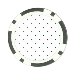 Mages Pinterest White Red Polka Dots Crafting Circle Poker Chip Card Guard