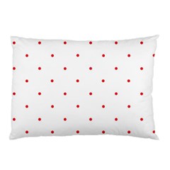 Mages Pinterest White Red Polka Dots Crafting Circle Pillow Case