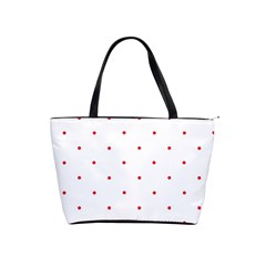 Mages Pinterest White Red Polka Dots Crafting Circle Shoulder Handbags