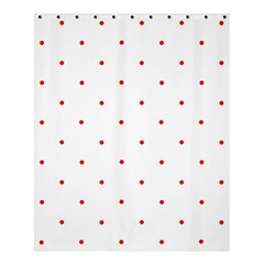 Mages Pinterest White Red Polka Dots Crafting Circle Shower Curtain 60  X 72  (medium) 