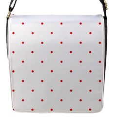 Mages Pinterest White Red Polka Dots Crafting Circle Flap Messenger Bag (s)