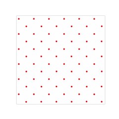 Mages Pinterest White Red Polka Dots Crafting Circle Small Satin Scarf (square) by Alisyart