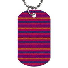 Lines Dog Tag (one Side) by Valentinaart