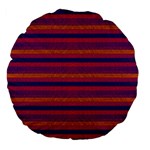 Lines Large 18  Premium Flano Round Cushions Front