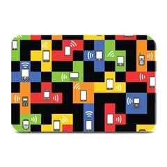 Mobile Phone Signal Color Rainbow Plate Mats by Alisyart