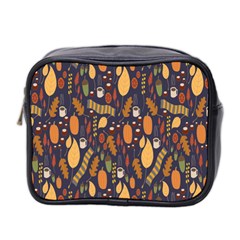 Macaroons Autumn Wallpaper Coffee Mini Toiletries Bag 2-side by Alisyart