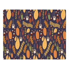 Macaroons Autumn Wallpaper Coffee Double Sided Flano Blanket (large)  by Alisyart