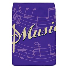 Music Flyer Purple Note Blue Tone Flap Covers (l)  by Alisyart