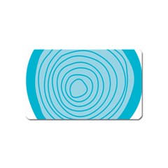 Mustard Logo Hole Circle Linr Blue Magnet (name Card) by Alisyart