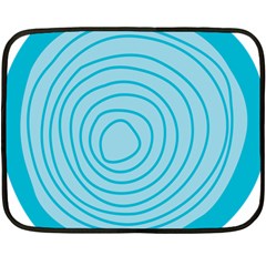 Mustard Logo Hole Circle Linr Blue Fleece Blanket (mini)