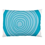 Mustard Logo Hole Circle Linr Blue Pillow Case (Two Sides) Front