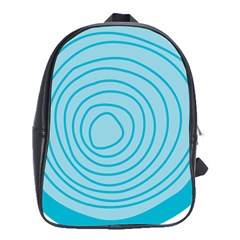 Mustard Logo Hole Circle Linr Blue School Bags (xl)  by Alisyart