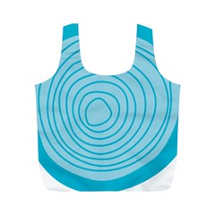 Mustard Logo Hole Circle Linr Blue Full Print Recycle Bags (m) 