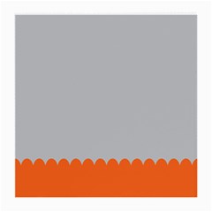 Orange Gray Scallop Wallpaper Wave Medium Glasses Cloth (2-side) by Alisyart