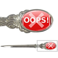 Oops Stop Sign Icon Letter Openers by Alisyart