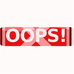 Oops Stop Sign Icon Large Bar Mats