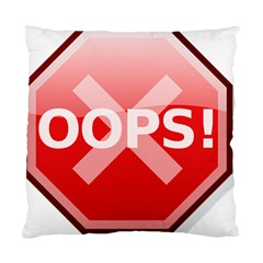 Oops Stop Sign Icon Standard Cushion Case (one Side)