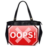 Oops Stop Sign Icon Office Handbags (2 Sides)  Front