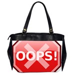 Oops Stop Sign Icon Office Handbags (2 Sides)  Back