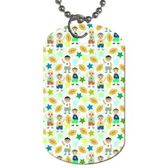 Kids Football Sport Ball Star Dog Tag (one Side) by Alisyart