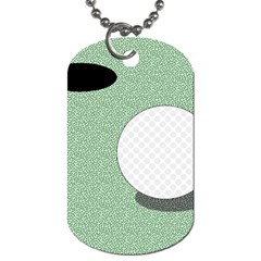 Golf Image Ball Hole Black Green Dog Tag (two Sides) by Alisyart