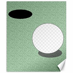 Golf Image Ball Hole Black Green Canvas 20  X 24   by Alisyart