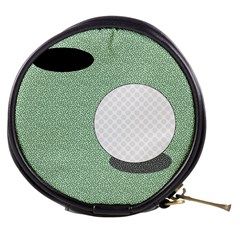 Golf Image Ball Hole Black Green Mini Makeup Bags