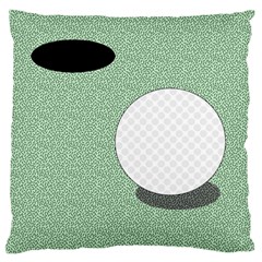 Golf Image Ball Hole Black Green Large Flano Cushion Case (one Side) by Alisyart