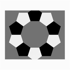 Pentagons Decagram Plain Black Gray White Triangle Small Glasses Cloth by Alisyart