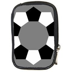 Pentagons Decagram Plain Black Gray White Triangle Compact Camera Cases by Alisyart